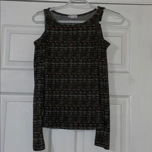 A’gaci- Sholder Cut Patterned Shirt